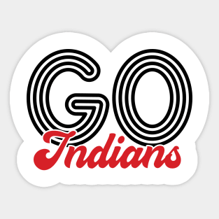 Go Indians - Soccer Sticker